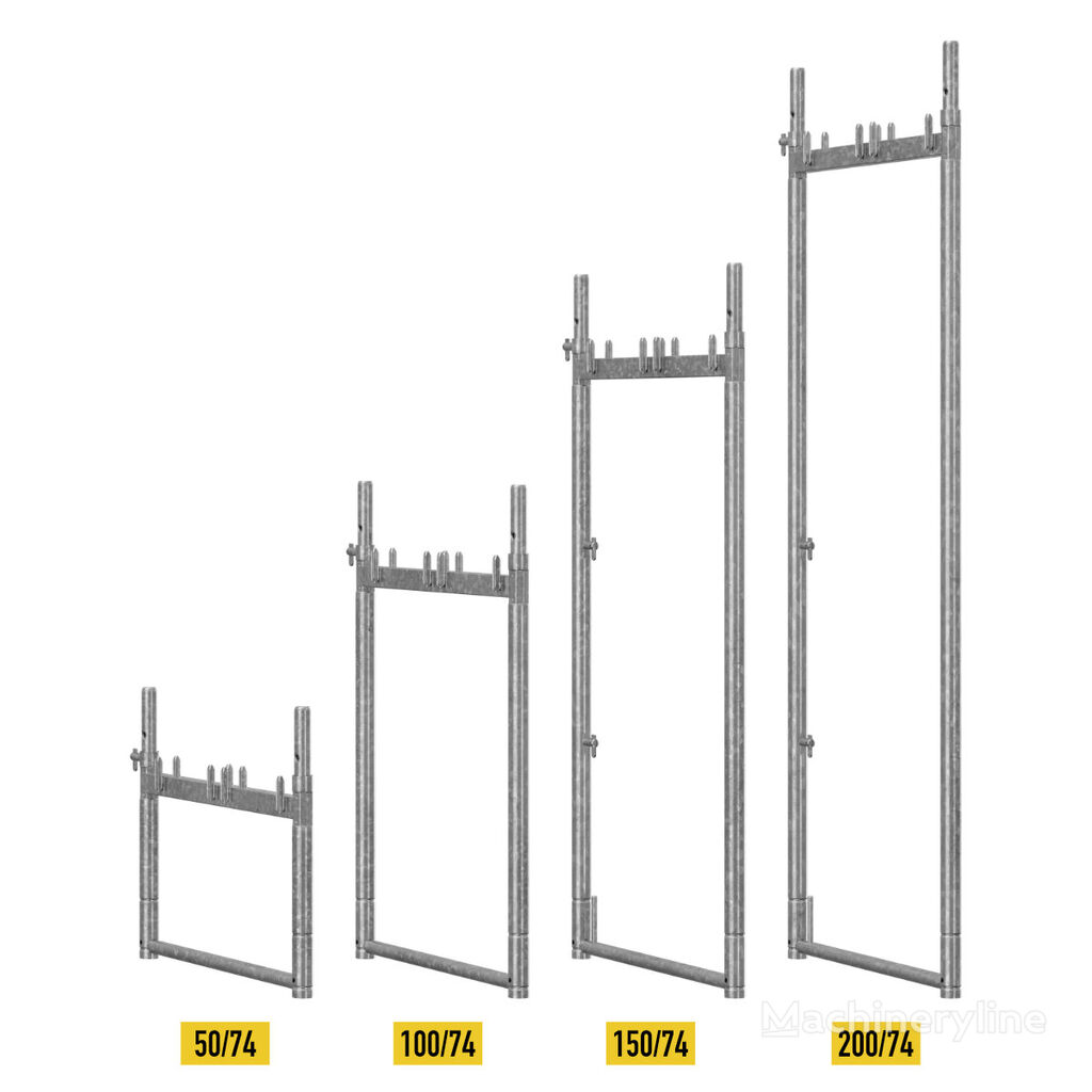 andaimes Telka STEEL FRAME 200x74 cm PIN74 HIGH QUALITY  | TÜV | STAHLRAHMEN novo