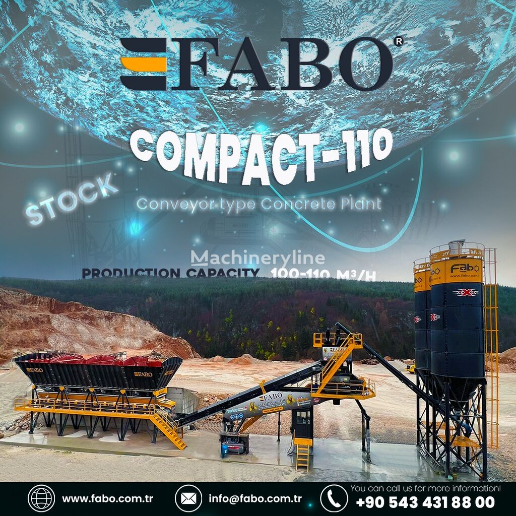 central de betão FABO BETONNYY ZAVOD FABOMIX COMPACT-110 | NOVYY PROEKT novo